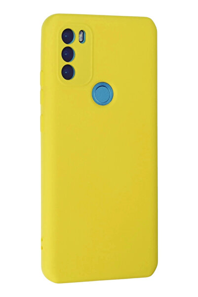 HarmonyAura General Mobile Gm 21 Plus Case Nano Velvet Silicone Inside - Yellow