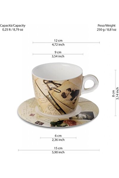 Omada PLEXART Mugs and Cups Set of 2 Tea Mugs - Old Memo