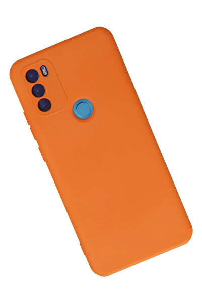 HarmonyAura General Mobile Gm 21 Plus Case Nano Velvet Silicone Inside - Orange