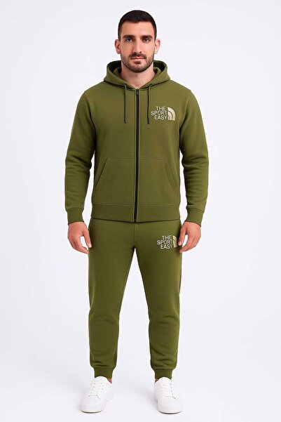 ANATOLIATEKSTILE Men's Tracksuit – Zip-up Hoodie & Pants – Premium Thick Material