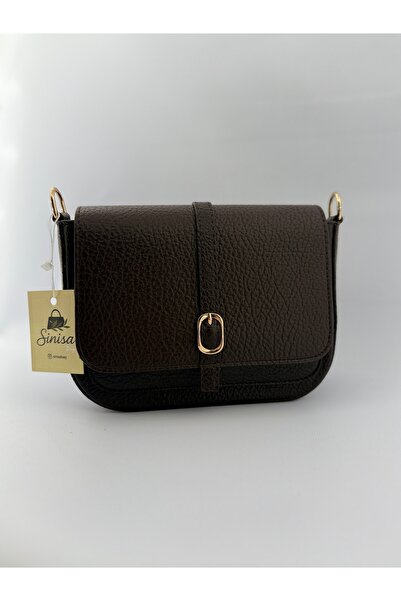 SİNİSA BAG Women's Adjustable Strap Detailed Leather Shoulder Bag