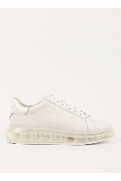 Karl Lagerfeld Beyaz Erkek Sneaker KAPRI KUSHION Emboss Repeat Lo Lace