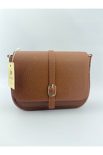 SİNİSA BAG Women's Adjustable Strap Detailed Leather Shoulder Bag
