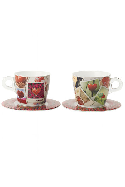 Omada PLEXART Mugs and Cups Set of 2 Tea Mugs - Love