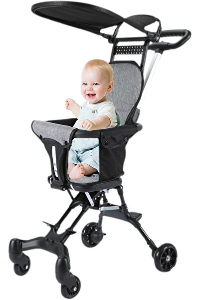 Twinkle Mart عربة سفر للأطفال الصغار، عربة خفيفة الوزن قابلة للطي مع مظلة قاب...