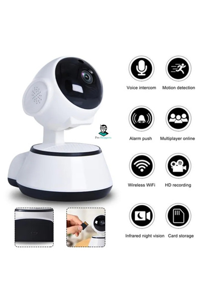 Miskat Trading V380 WiFi IP Camera 360 Degree CCTV Wireless Mini Camera