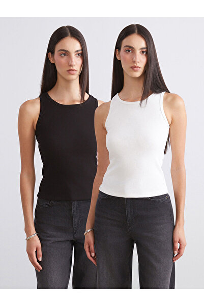 LC Waikiki Seray New Season Crew Neck Women's Tank Top 2-Pack