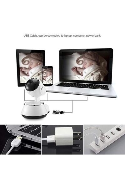 Twinkle Mart 720P/1080P HD WiFi Wireless IP Pan-Tilt CCTV Camera - Indoor