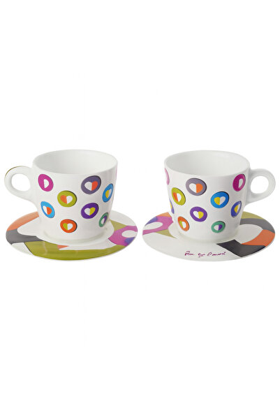 Omada PLEXART Mugs and Cups Set of 2 Tea Mugs - Heart Color