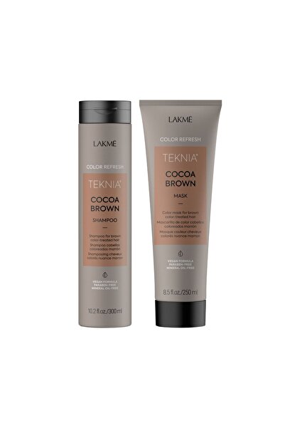 Lakme Σετ Teknia Cocoa Brown - Μάσκα 250ml + Σαμπουάν 300ml