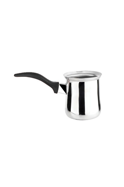 KlaussTech Kettle, Stainless Steel, Capacity 0.4l, Ideal For Tea And Coffee, Keeps Warm, Ebonite Handle, Silver