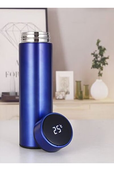 Primo Plus Stainless steel vacuum thermal bottle with smart LED display that ...