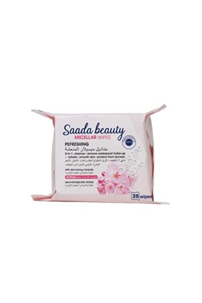 SAADA BEAUTY Refreshing Micellar Wipes for Normal Skin - 25 Wipes