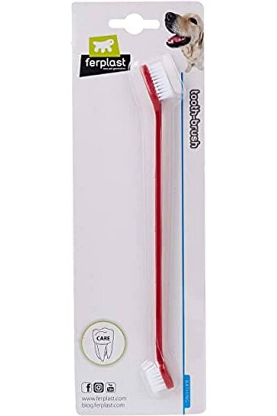 Ferplast GRO 5939 - فرشاة أسنان مزدوجة للكلاب