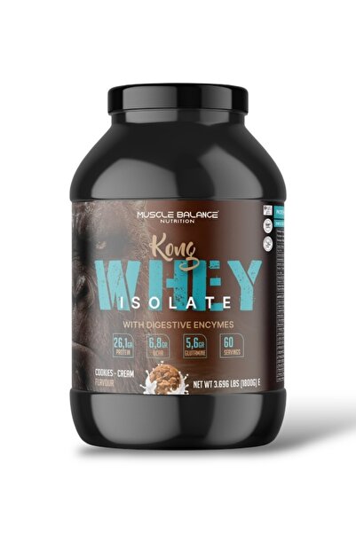 MUSCLE BALANCE Kong Whey Isolate Protein 1800 Gr 60 Servis Kurabiye