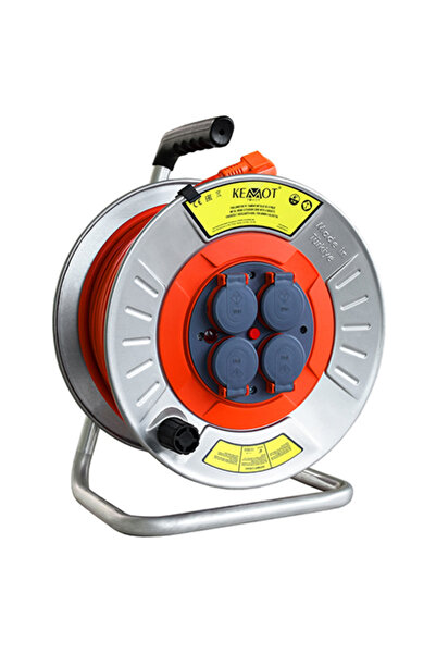 Kemot Metal Electric Extension Cable Reel 20m 3x2.5mm