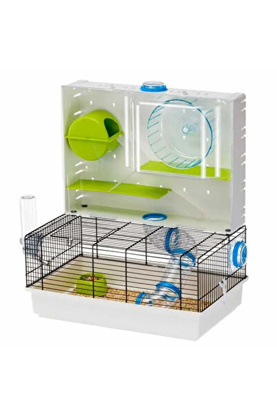 Ferplast Cage Olimpia-Black Hamster Cage, with Tubes and Playing Area 46 x 29,5 x h 54 cm