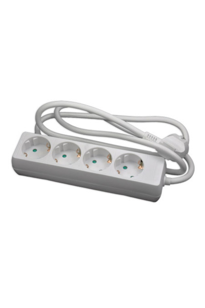 Kemot extension cord, 4 positions, 1.5m (3x1.0mm)