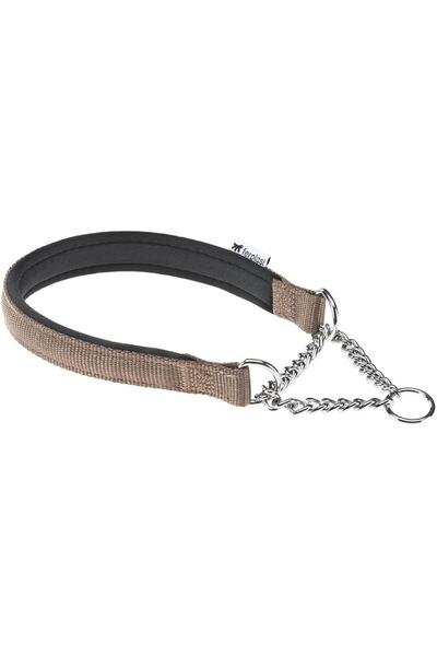 Ferplast طوق دايتونا سي إس إس شبه قابل للسحب مع حشوة ناعمة، اللون: بني، الأبع...