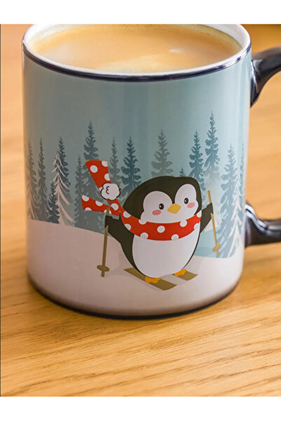 LC Waikiki Color Changing B Printed Ceramic Mug with Hot Water 500 ml - 1 Piece