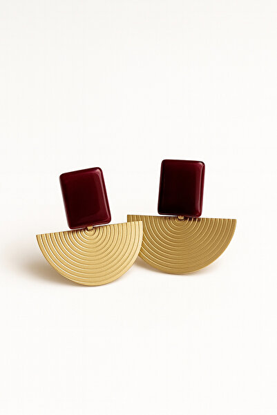 Vi store Çelik Bordo Isabel Küpe