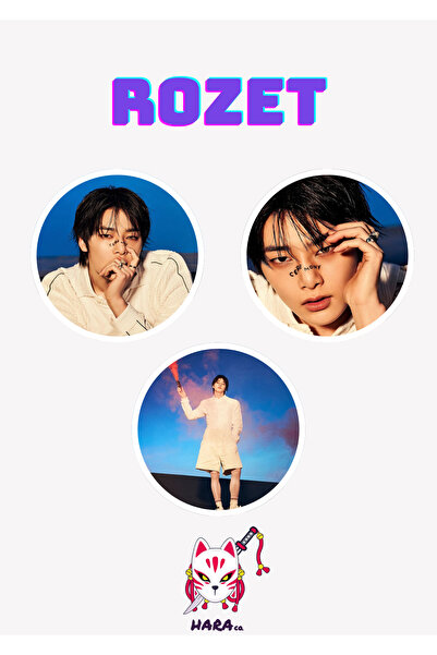 Hara Company Stray Kids Kpop Karma Albüm Hooray Versiyonu IN Rozet Seti ( 3'lü )
