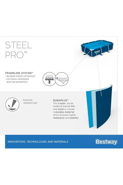 BESTWAY Büyük Prefabrik Havuz 259x170x61cm