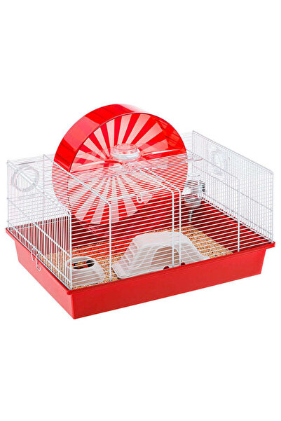 Ferplast Coney Island Hamster Cage With Large Wheel And Play Area 50 x 35 x H 25 cm