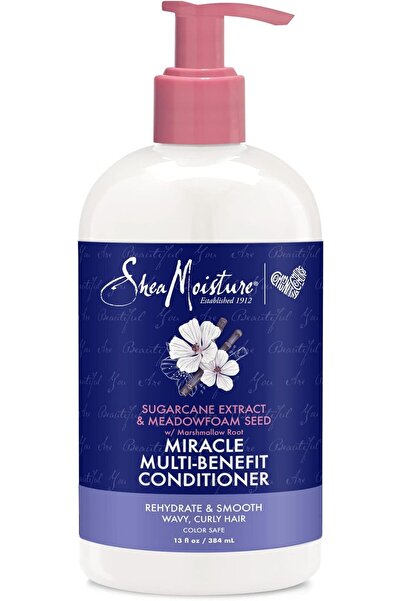 Shea Moisture Silicone Free Conditioner for Dry Hair - Sugarcane & Meadowfoam, Sulfate Free, 13 Oz