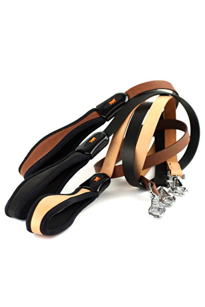 Ferplast مقود جلدي للكلاب من جيوتو جي، اللون: أسود، الأبعاد: 25 مم × 120 سم