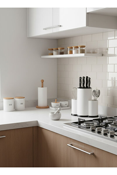 Hagen 3-Compartment Multi Vertical Cutlery Holder Knife Holder Countertop Cutlery Organizer A+ Premium Quality Cutlery Holder