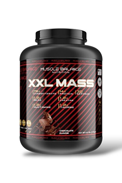 MUSCLE BALANCE XXL Mass Gainer 3000 Gr 30 Servis Çikolata