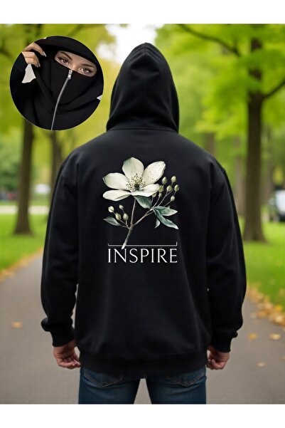 ship master سويت شيرت يونيسكس بقناع النينجا 3 Thread O قصة فضفاضة K بغطاء رأس...