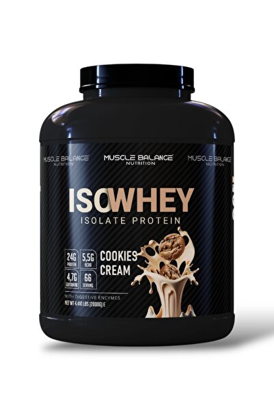 MUSCLE BALANCE Isolate Whey Protein 2000 Gr 66 Servis Kurabiye