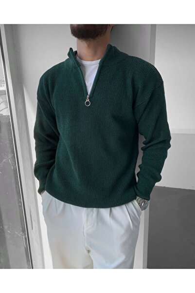 Butik Men's Sweater Half Zipper Detailed Knitwear