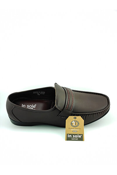 IN SOLE Men's classic luxury loafer - comfortable orthopedic lining and elastic laces for easy wear