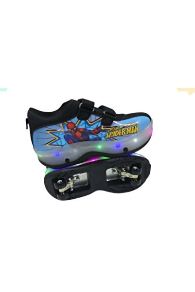 Generic Kids' roller shoe with Spiderman design - Multicolor LED lights