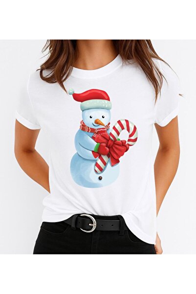 OEM 100% Cotton T-shirt Cute Snowman