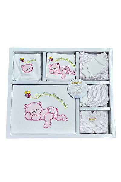 fantasialand Set nou nascuti 10 piese, HTSF 111, culoare roz-ivoire