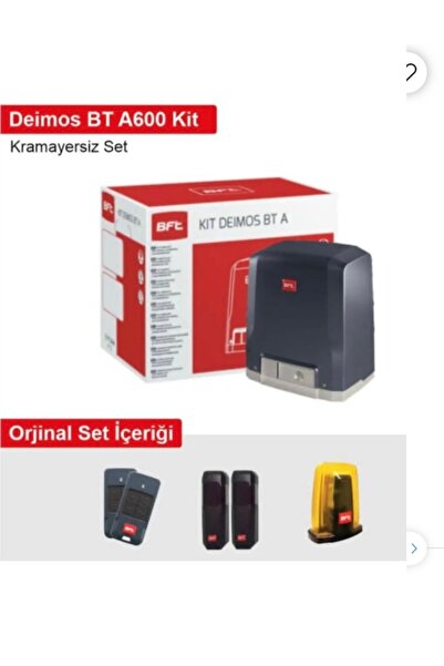 Bft A600 Sürgülü Kayar Kapı Motoru Kremayer Dişlisiz Set Kumanda