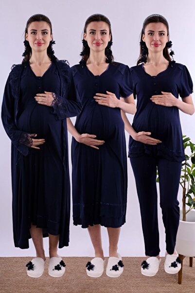 ByLohusa Effortt Navy Blue Maternity Set