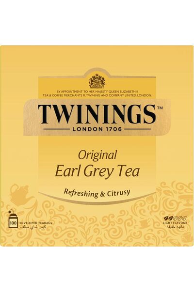 Twinings شاي إيرل جراي، 100 كيس شاي - عبوة من قطعة واحدة