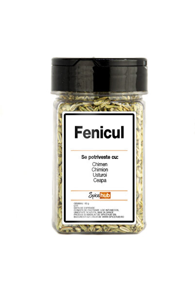 Spicehub Fennel, premium spice for Mediterranean food and teas, 60 g