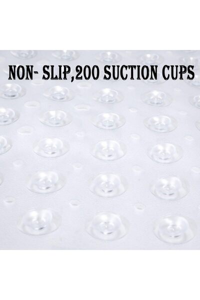 Primo Plus Bath Tub Mat Non-Slip and Extra Large, Bathtub Mat, Machine Washable Bathroom Mats with Drain Holes