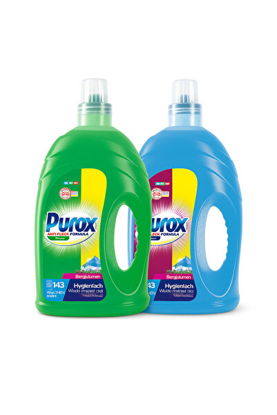 Purox Pachet 2 x Color/Universal Detergent de Haine 8.6L 286 spalari