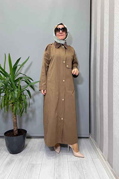 MASCARA Shoulders Trench Coat with Epaulettes Brown 56Mk6104