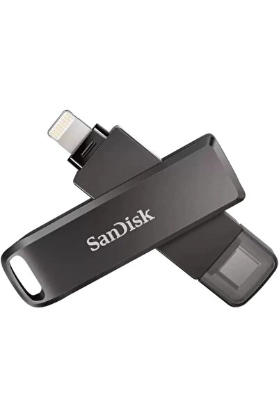 SanDisk Phone Drive USB Flash Drive for iPhone 128GB (Dark Gray) Lightning & USB-C