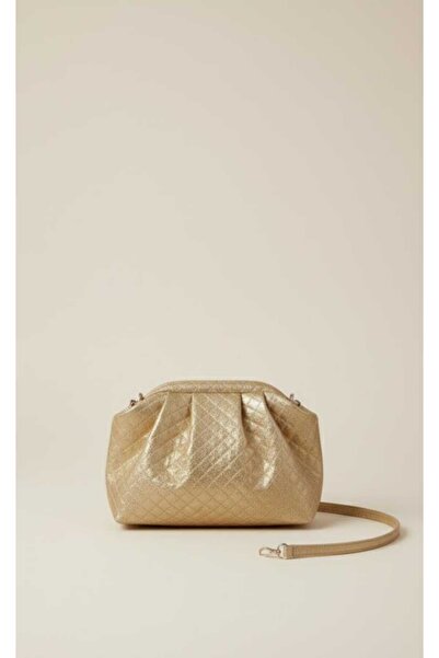 GUELES Trendy Knitted Detailed Soft Leather Hand and Shoulder Bag