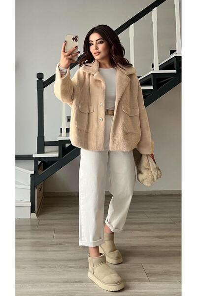 Oslove Taş Premium Plush Coat