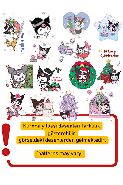 Girlboss Kawaii Kuromi Christmas White Pantyhose Matte Opaque New Year